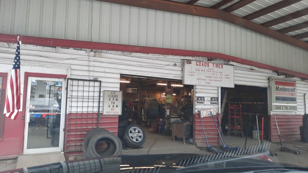 Goad's Tire Shop storefront